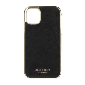 Kate Spade iPhone11 Inlay Wrap black pu｜softbank-selection