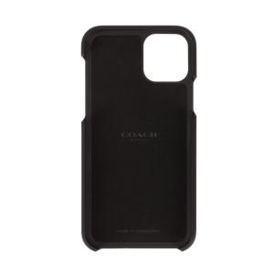 COACH iPhone11Pro LEATHER WALLET CASE MIDNIGHT BLACK Leather Folio｜softbank-selection