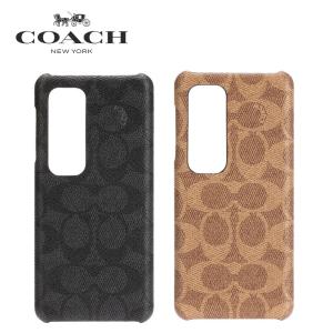 COACH Coach Slim Wrap Case for AQUOS R5G - Signature C Black  Signature C Khaki コーチ androidスマートフォン ケース｜softbank-selection