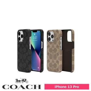 COACH コーチ スマホケース ハード ケース iPhone13Pro PVCレザー