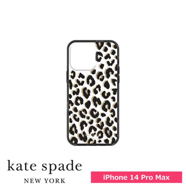 スマホケース iphone14ProMax kate spade ブラック Protective H...