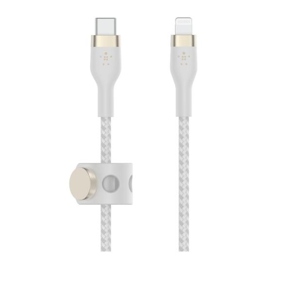 BELKIN CAA011BT1MWH USB-C to ライトニング 高耐久編込シリコンケーブル ...