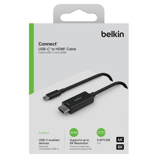 Belkin ベルキン USB-C to HDMI 2.1 ケーブル 2M