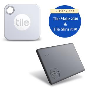 Tile Mate 2020 1個 + Tile Slim 2020 1個 探し物を音で見つけるスマートトラッカー