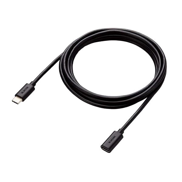 エレコム USB2.0延長ケーブル/C-Cメスタイプ/USB Power Delivery対応/ノー...