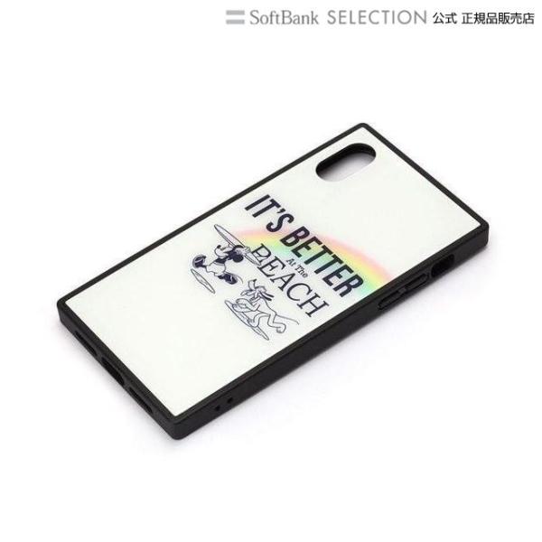 PGA iPhone XS/X用 ガラスハイブリッドケース ミッキーマウス/ホワイト