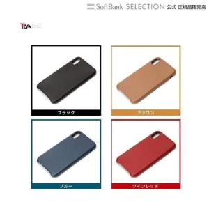 PGA iPhone X用 PUレザーケース ワインレッド｜softbank-selection