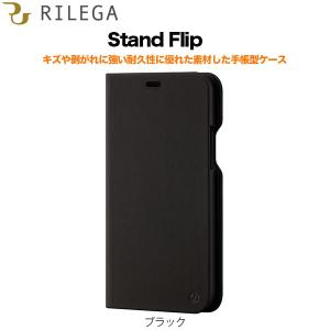 SoftBank SELECTION RILEGA Stand Flip for iPhone 11 Pro Max / ブラック｜softbank-selection