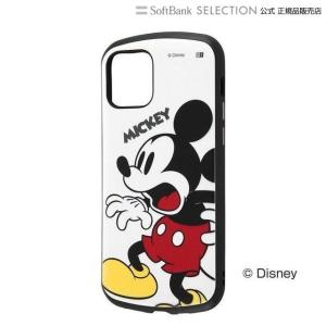 ray-out レイアウト iPhone12Pro iPhone12 ディズニー Disney アイフォン ケース カバー スマホケース ミッキー Mickey ホワイト 白 二重構造 ストラップ｜softbank-selection