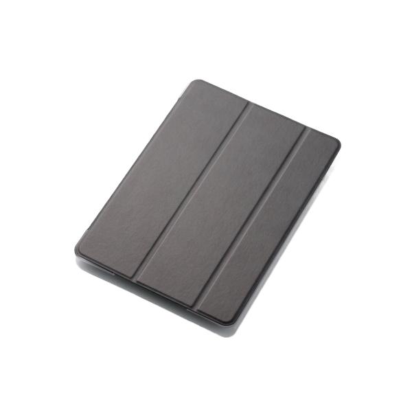 エレコム 9.7インチ iPad/フラップカバー/背面クリア/2アングル/ブラック TB-A18RW...