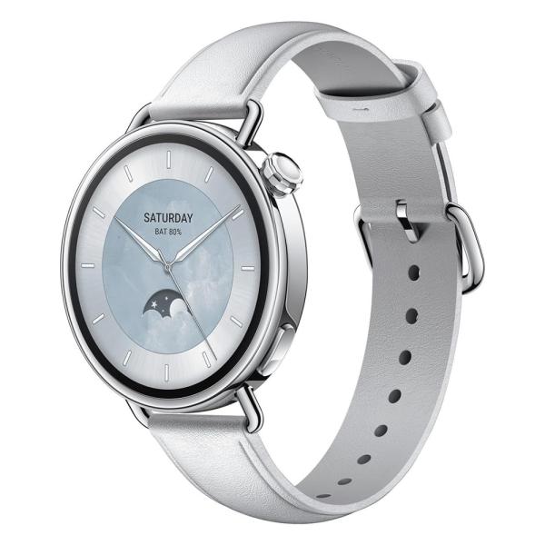 Xiaomi Watch S4 BHR07VUGL 41mm レザーストラップ(ホワイト)