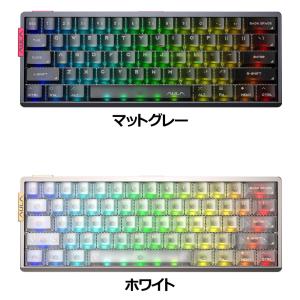 AULA AG60SG メカニカルキーボード 有線 RGBバックライト 青軸 クリック感 コンパクト60%