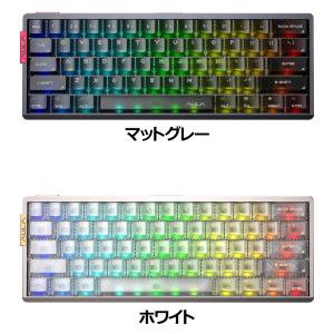 AULA AG60AT メカニカルキーボード 有線 RGBバックライト 赤軸 静音 コンパクト60%
