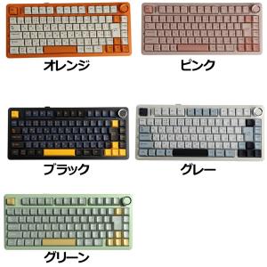 AULA F75J ワイヤレスキーボード テンキーレス Bluetooth対応 コンパクト