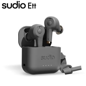 Sudio Ett Anthracite ワイヤレスイヤホン  アクティブノイズキャンセリング ワイヤレス充電対応 sudio スーディオ Bluetooth5.0 ワイヤレスイヤホン iphone｜softbank-selection