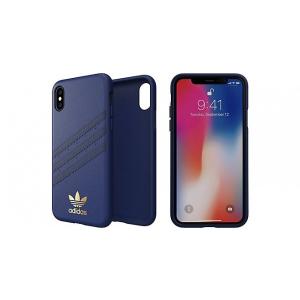 adidas iPhoneXS ケース OR SAMBA Moulded Case PU FW18 インディゴブルー｜softbank-selection