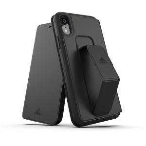 【アウトレット】adidas アディダス SP Folio Grip Case FW18 for iPhone XR black｜softbank-selection