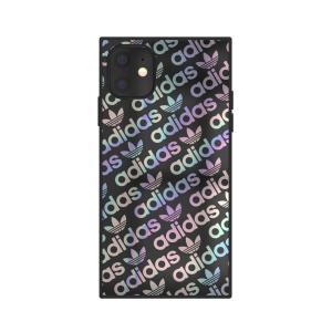 【アウトレット】adidas アディダス  iPhone 11 OR SQUARE CASE FW19 black/holographic｜softbank-selection