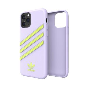 【アウトレット】adidas アディダス  iPhone 11 Pro OR Samba Woman Moulded Case purple/yellow｜softbank-selection