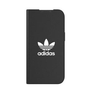 【アウトレット】adidas アディダス iPhone 13 OR Booklet Case BASIC FW21 black/white｜softbank-selection