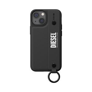 【正規販売代理店】DIESEL ディーゼル スマホケース ハード ケース iPhone13mini ロゴ ブラック 2021 Leathe Case FW21 black white
