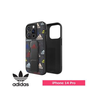 スマホケース 携帯ケース iphone14Pro ケース Adidas アディダス ブラック SP Grip Case FW22 アイフォン アイホン 携帯カバー おしゃれ 可愛い かわいい｜softbank-selection