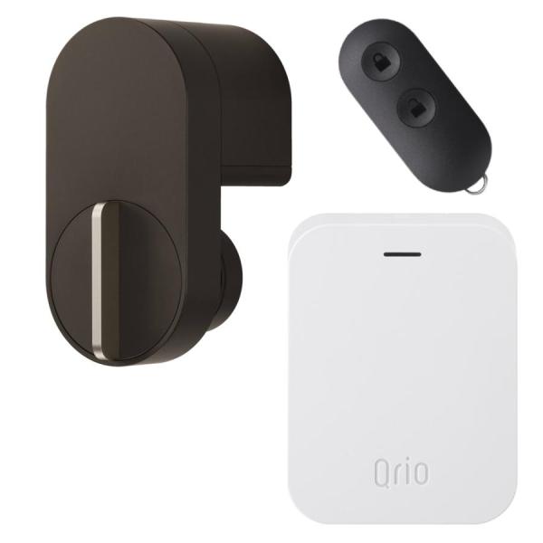 Qrio Lock ブラウン・Qrio Hub・Key Sセット 【3点セット】 Q-SL2 【正規...
