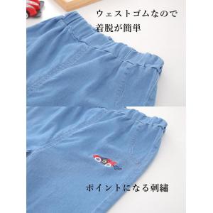 ハーフパンツ キッズ男の子用 テンセルデニム ...の詳細画像3