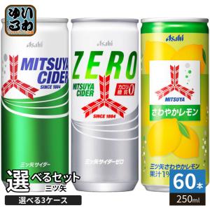 三ツ矢サイダー 250ml 缶 選べる 40本 (20本×2 まとめ買い) アサヒ