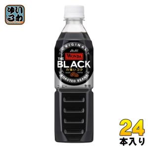 アサヒ ワンダ WONDA THE BLACK ブラック 500ml ペットボトル 24本入 コーヒー飲料 珈琲 無糖｜softdrink