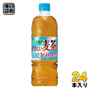 サントリー GREEN DA・KA・RA グリーンダカラ やさしい麦茶 680ml ペットボトル 24本入 お茶 むぎ茶｜いわゆるソフトドリンクのお店