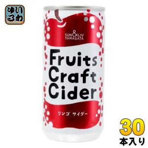 山形食品 フルーツ クラフト リンゴ サイダー 200g 缶 30本入 炭酸飲料 Fruits Craft Cider りんご｜softdrink