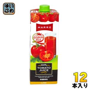 marry　トマトジュース MARRE マルレ 100%トマトジュース 1L紙パック×12本入｜ 送料無料
