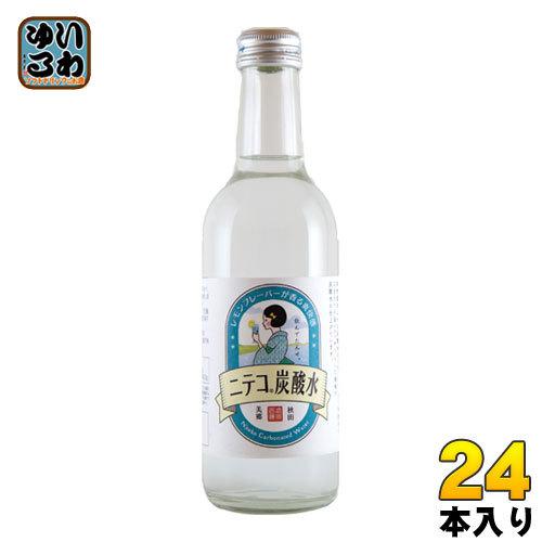 あきた美郷づくり ニテコ炭酸水 300ml 瓶 24本入