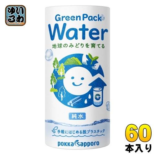 ポッカサッポロ Green Pack Water 195g カート缶 60本 (30本入×2 まとめ...