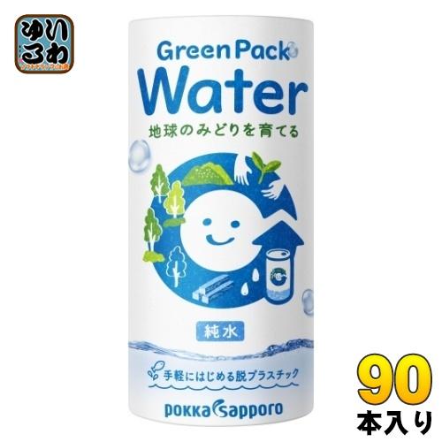 ポッカサッポロ Green Pack Water 195g カート缶 90本 (30本入×3 まとめ...