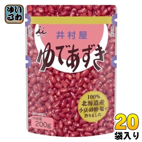 井村屋 北海道 パウチ ゆであずき 200g 20袋（10袋入×2 まとめ買い） 和菓子 デザート