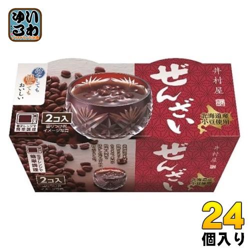 井村屋 和風2連パック ぜんざい 24個 (12個入×2 まとめ買い) デザート 善哉
