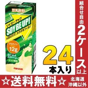 マルサンアイ 豆乳飲料 ソイビーアップ 200ml 紙パック 24本入