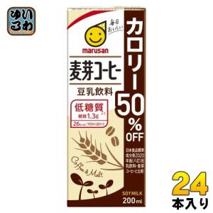 マルサン 豆乳飲料 麦芽コーヒー カロリー50％オフ ( 1L×6本入 )/ 健康