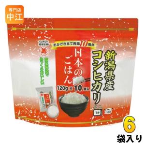 越後製菓 日本のごはん 10食入(120g×10個) × 6袋入｜softdrink