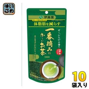 伊藤園 一番摘みのおーいお茶 1000 100g 10袋入 機能性表示食品 体脂肪 BMI｜softdrink