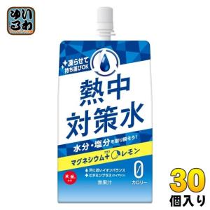 赤穂化成 熱中対策水 レモン味 300g パウチ 30個入 熱中症対策 塩分補給 水分補給 〔スポーツドリンク〕｜softdrink