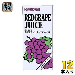 カゴメ レッドグレープジュース ホテルレストラン用 1L 紙パック 12本 (6本入×2 まとめ買い)