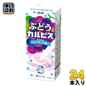 エルビー ぶどう&カルピス 250ml 紙パック 24本入｜softdrink