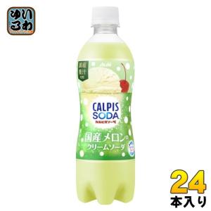カルピスソーダ 国産メロンのクリームソーダ ( 500ml×24本入