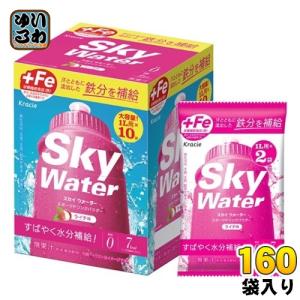 クラシエ スカイウォーター ライチ味 (1L用×2) 160袋(80袋入×2 まとめ買い)  合計320リットル分 栄養機能食品 熱中症対策 スポーツドリンク 粉末｜softdrink