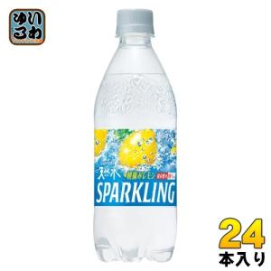 サントリー 天然水 スパークリング レモン 500ml ペットボトル 24本入 強炭酸水 炭酸水 無果汁 無糖｜softdrink
