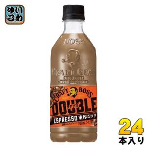 サントリー クラフトボス ダブル 500ml ペットボトル 24本入 コーヒー飲料 エスプレッソ カフェインレス｜softdrink