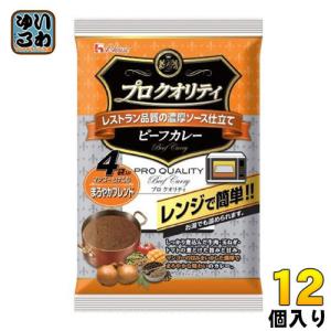 ハウス プロ クオリティ ビーフカレー まろやかブレンド 4袋×12個入 プロクオリティ レトルト レンジで簡単｜softdrink